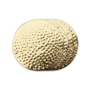 Hammered Brass Coasters