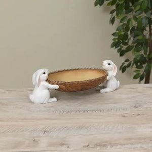 Easter Bunnies Holding Basket