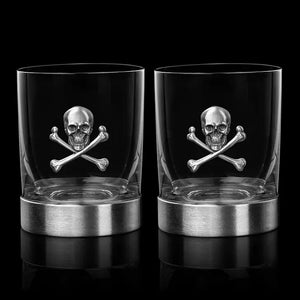 11oz Skull Whiskey Glasses