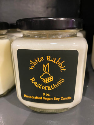 White Rabbit Restorations 9oz Vegan Soy Candle