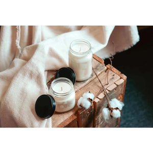 CHRISTMAS HEARTH Mason Jar Soy Candle