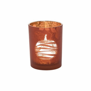 Harvest Pumpkin Glass Container Medium