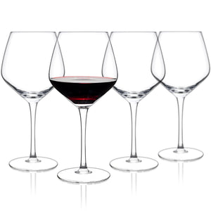 Crystal Red Wine Glass, 100% Lead Free, Set of Four