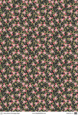 Peony Pattern Rice Decoupage Paper