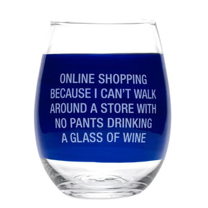Online Shopping Wine Glass