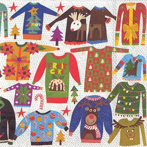 Ugly Sweater Paper Cocktail Napkin