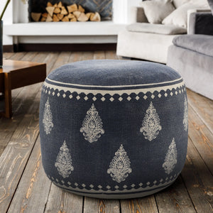 Handcrafted Bordered Fairy-tale Motif Pouf