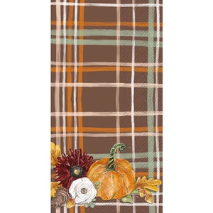 Autumn Paper Guest Towel Napkins Fall Folliage Plad 16 count.