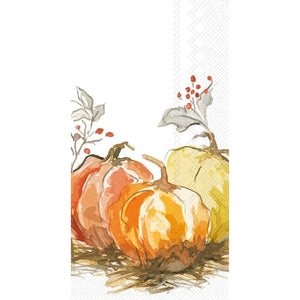Painted Pumpkin Guest Napkin