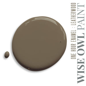 One Hour Enamel Wise Owl Paint - Leatherwood 32 oz