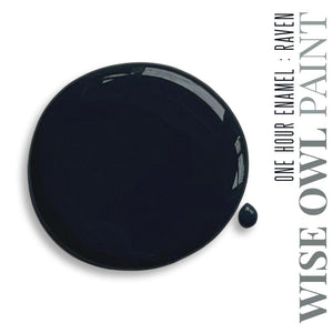 One Hour Enamel Wise Owl Paint - Raven 32 oz