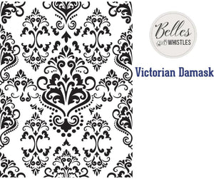 Victorian Damask Stencil - Mylar